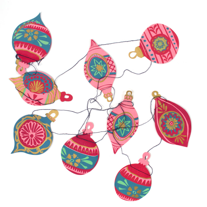 Hand Printed Festive Garlands