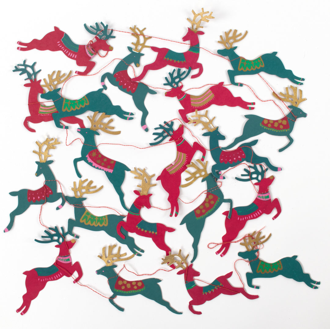 Hand Printed Festive Garlands