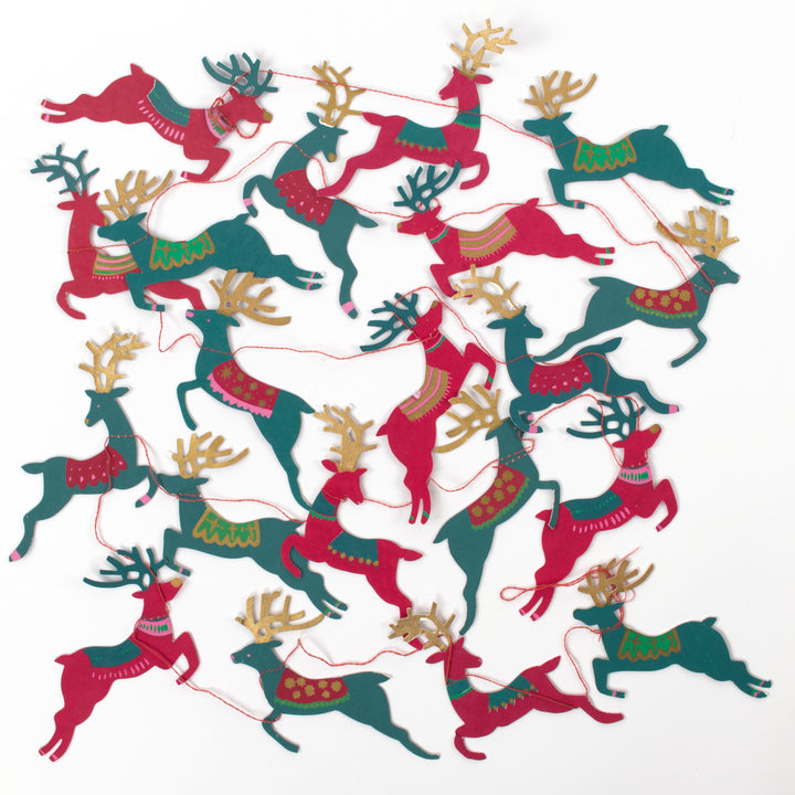 Hand Printed Festive Garlands