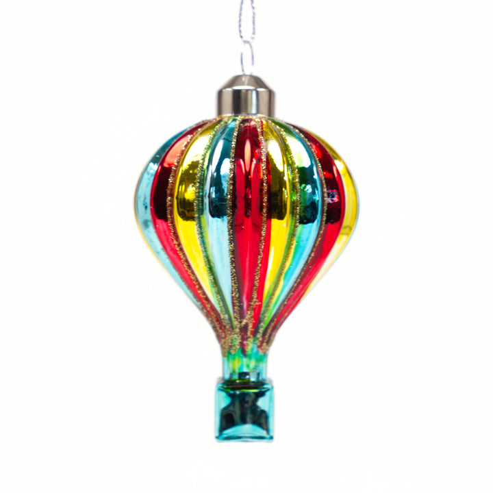 Hanging Multicoloured Glass Balloon Bauble