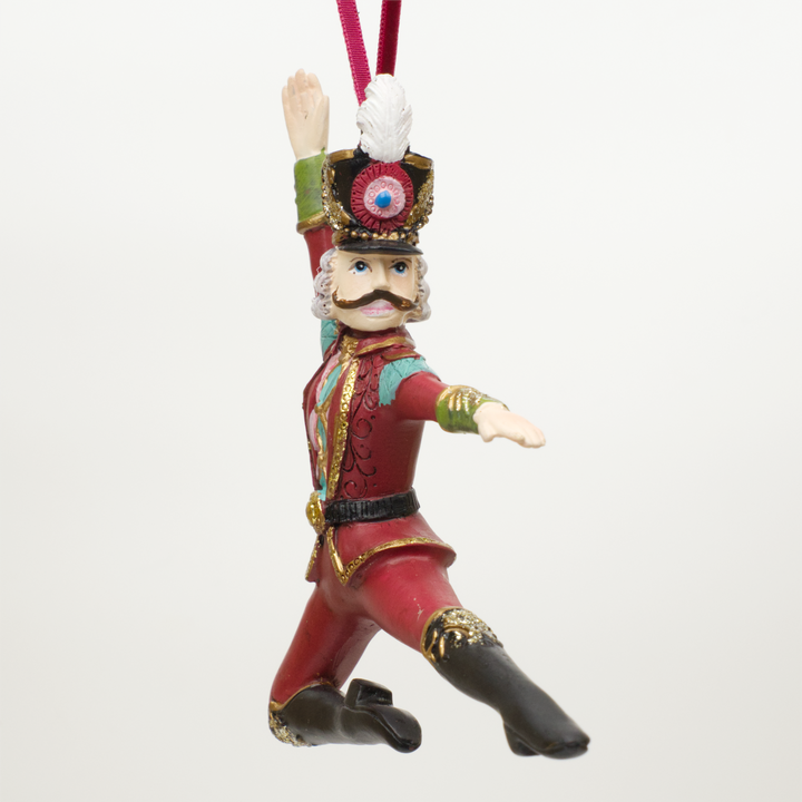 Hanging Christmas Nutcracker and Mouse Ballerinos