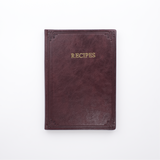 Hardcover Italian Leather Recipe Journal