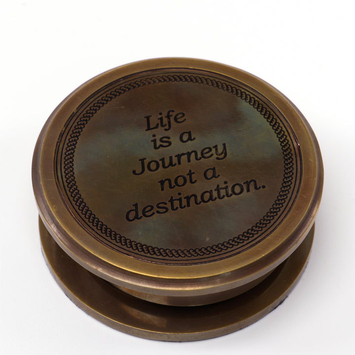 "Life Is A Journey" Compass