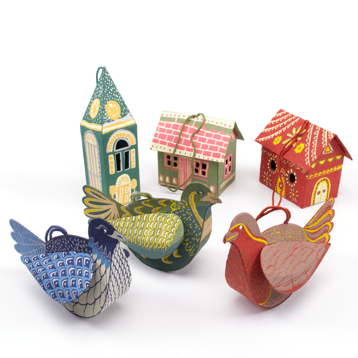 East End Press 3D Hanging Card Decorations
