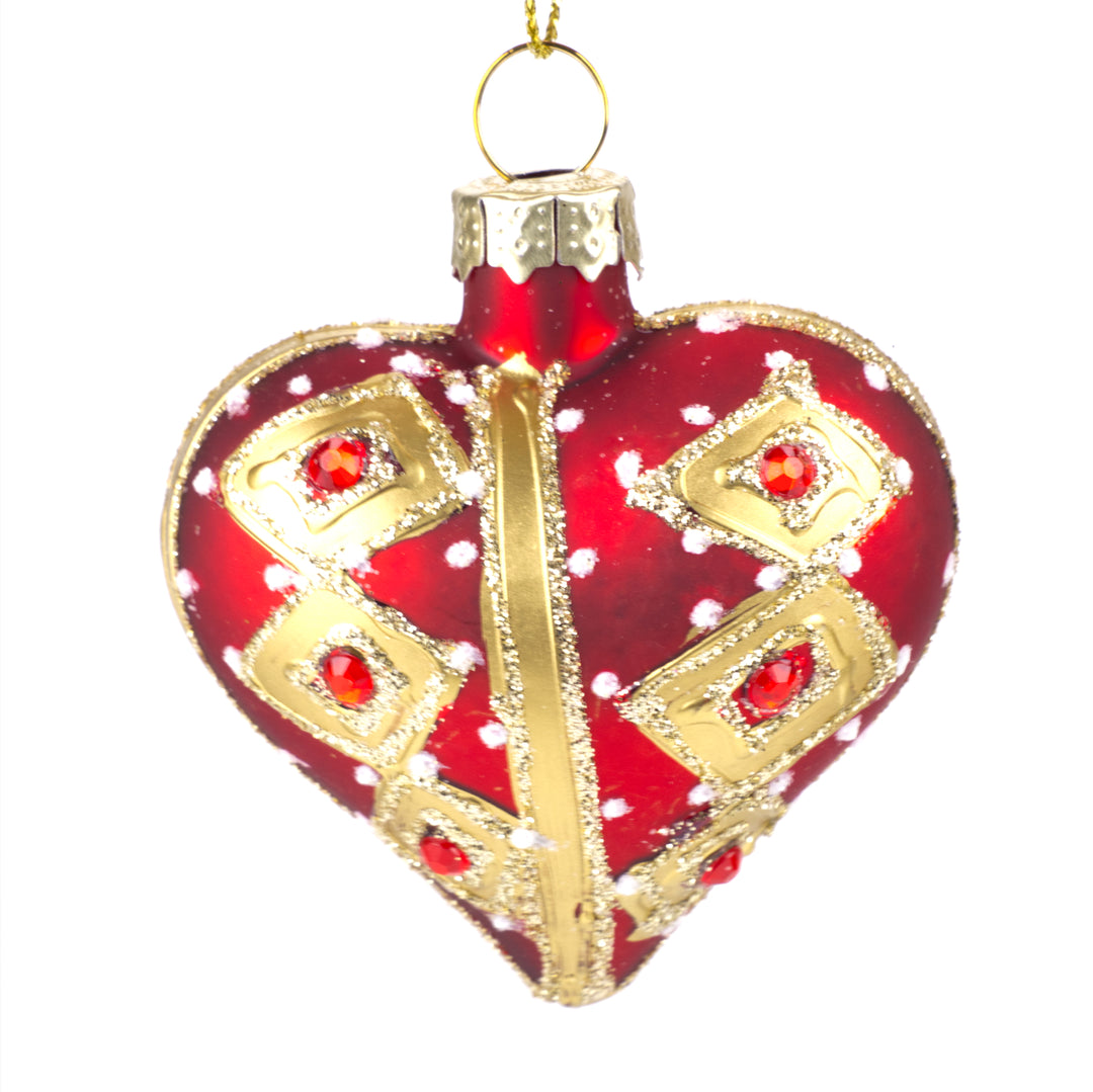 Set of Heart Baubles