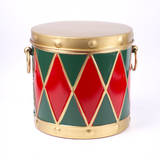 Festive Drum Storage Tin