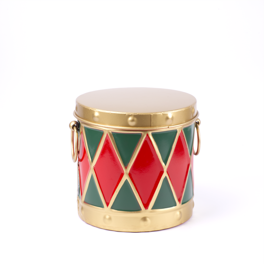 Festive Drum Storage Tin