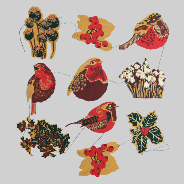 Hand Printed Festive Garlands