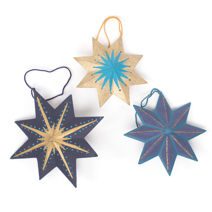 East End Press Star Hanging Ornaments