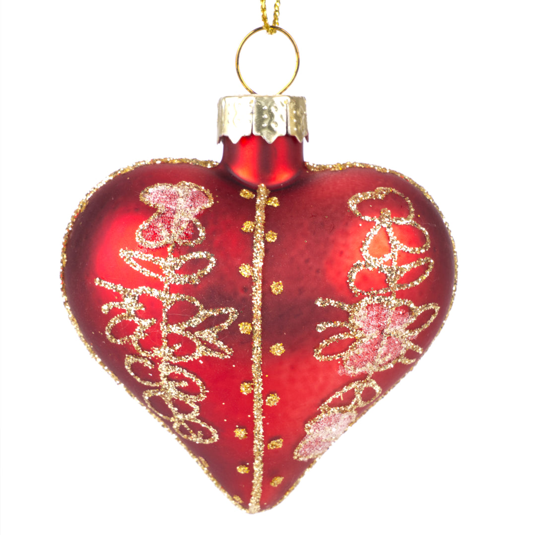 Set of Heart Baubles