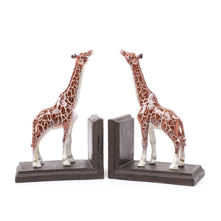 Cast Iron Giraffe Bookends