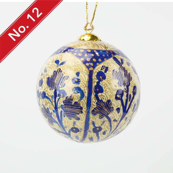 Hand-painted Lacquered Baubles from Kashmir