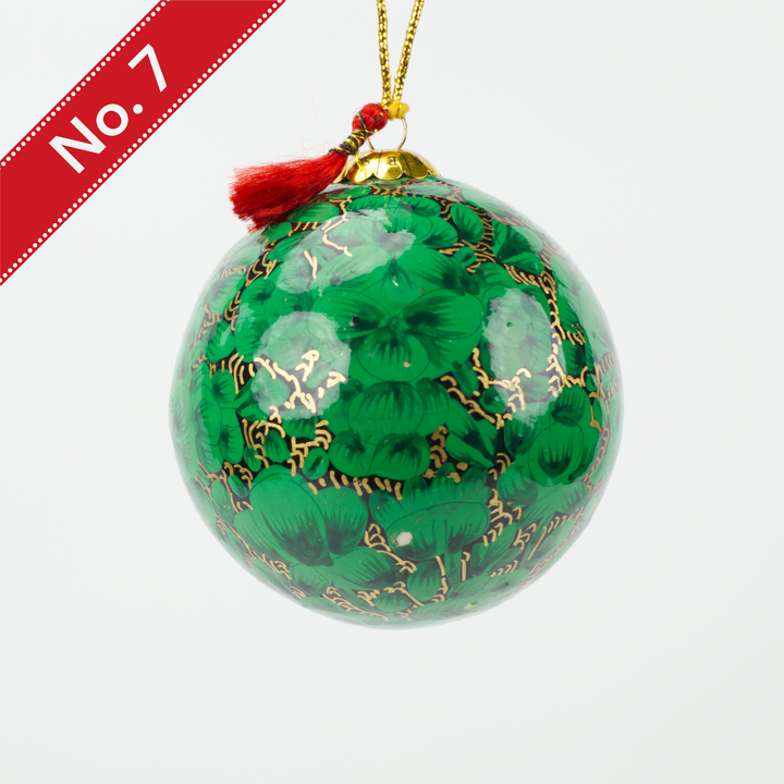 Hand-painted Lacquered Baubles from Kashmir