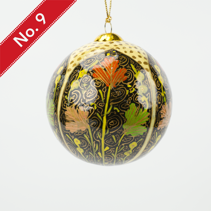 Hand-painted Lacquered Baubles from Kashmir