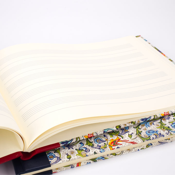 Florentine Paper Leather Spine Manuscript Book