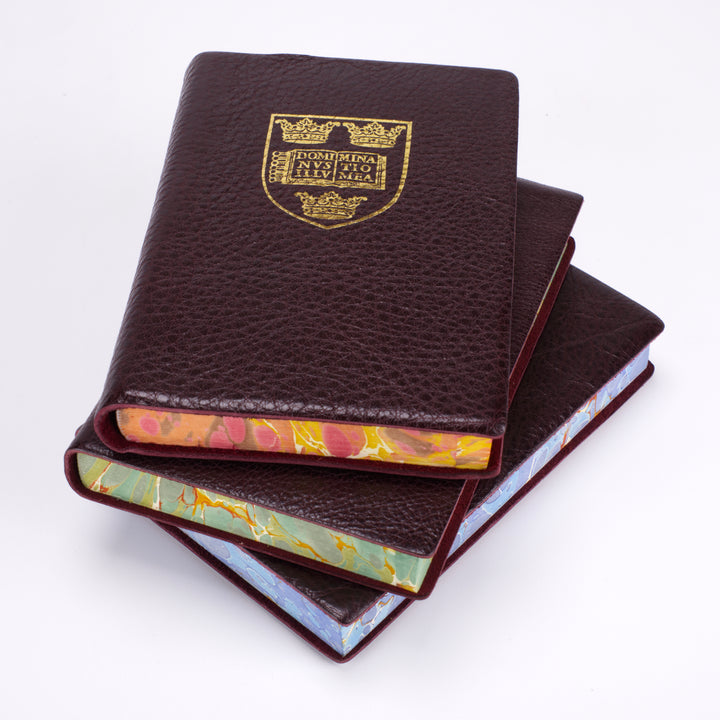 Oxford University Crest Marbled Edge Journal