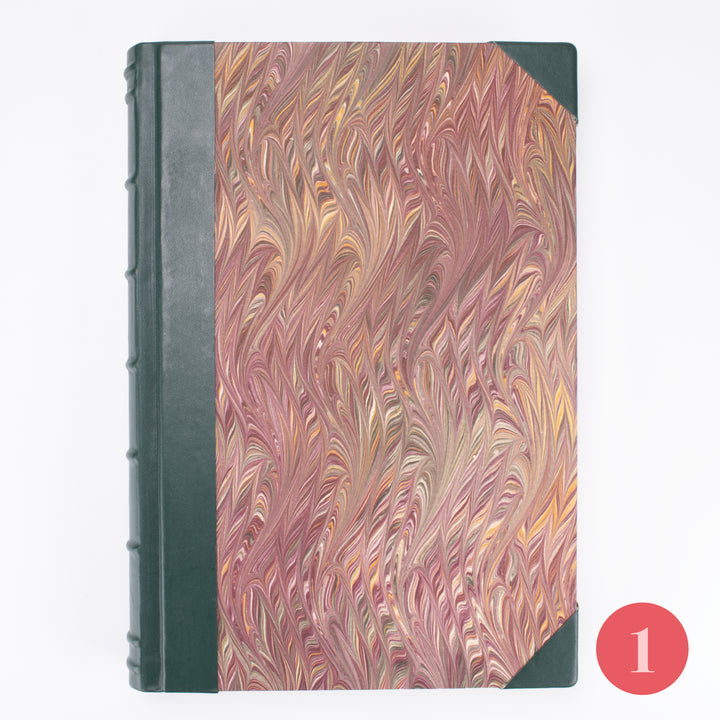 Large Bobbio Handmade Marbled Journal