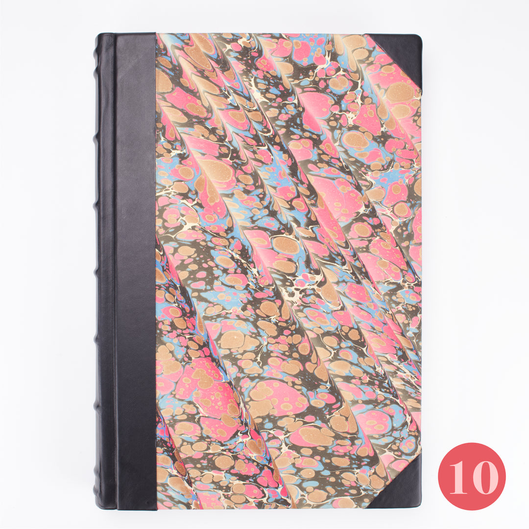 Large Bobbio Handmade Marbled Journal