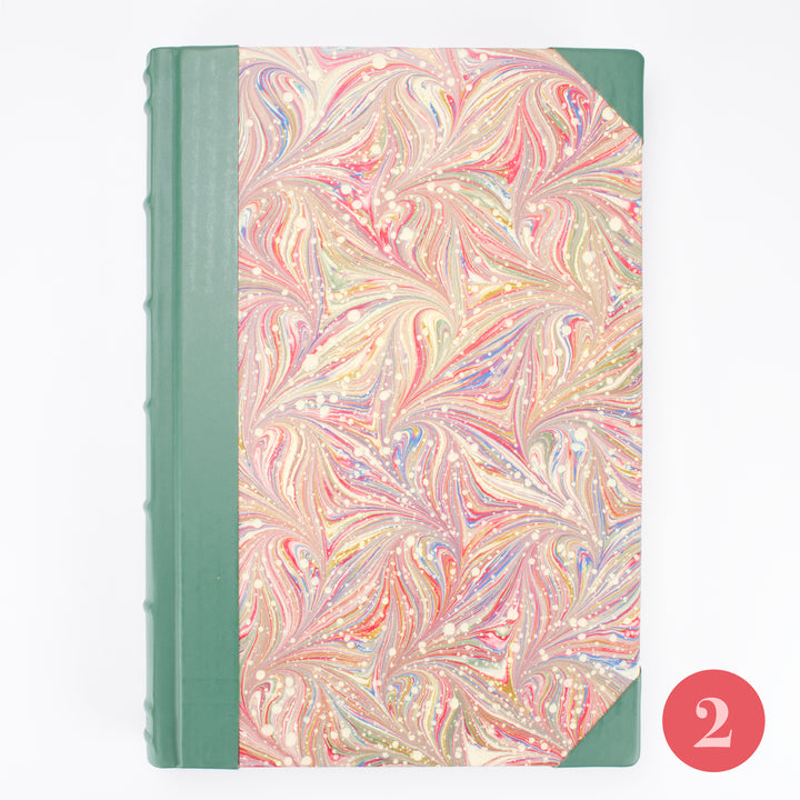 Large Bobbio Handmade Marbled Journal