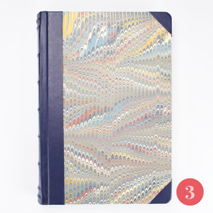 Large Bobbio Handmade Marbled Journal