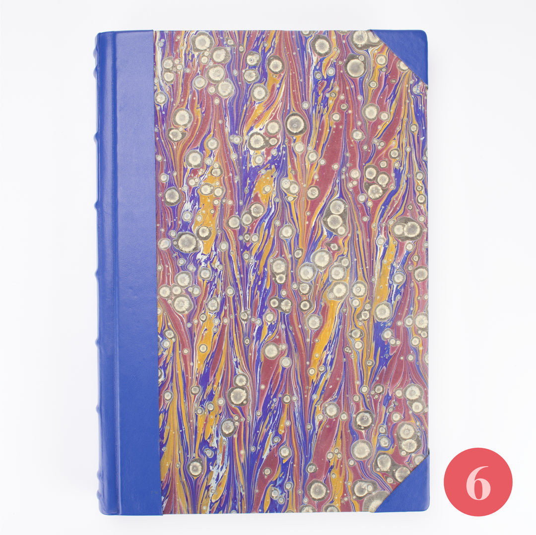 Large Bobbio Handmade Marbled Journal