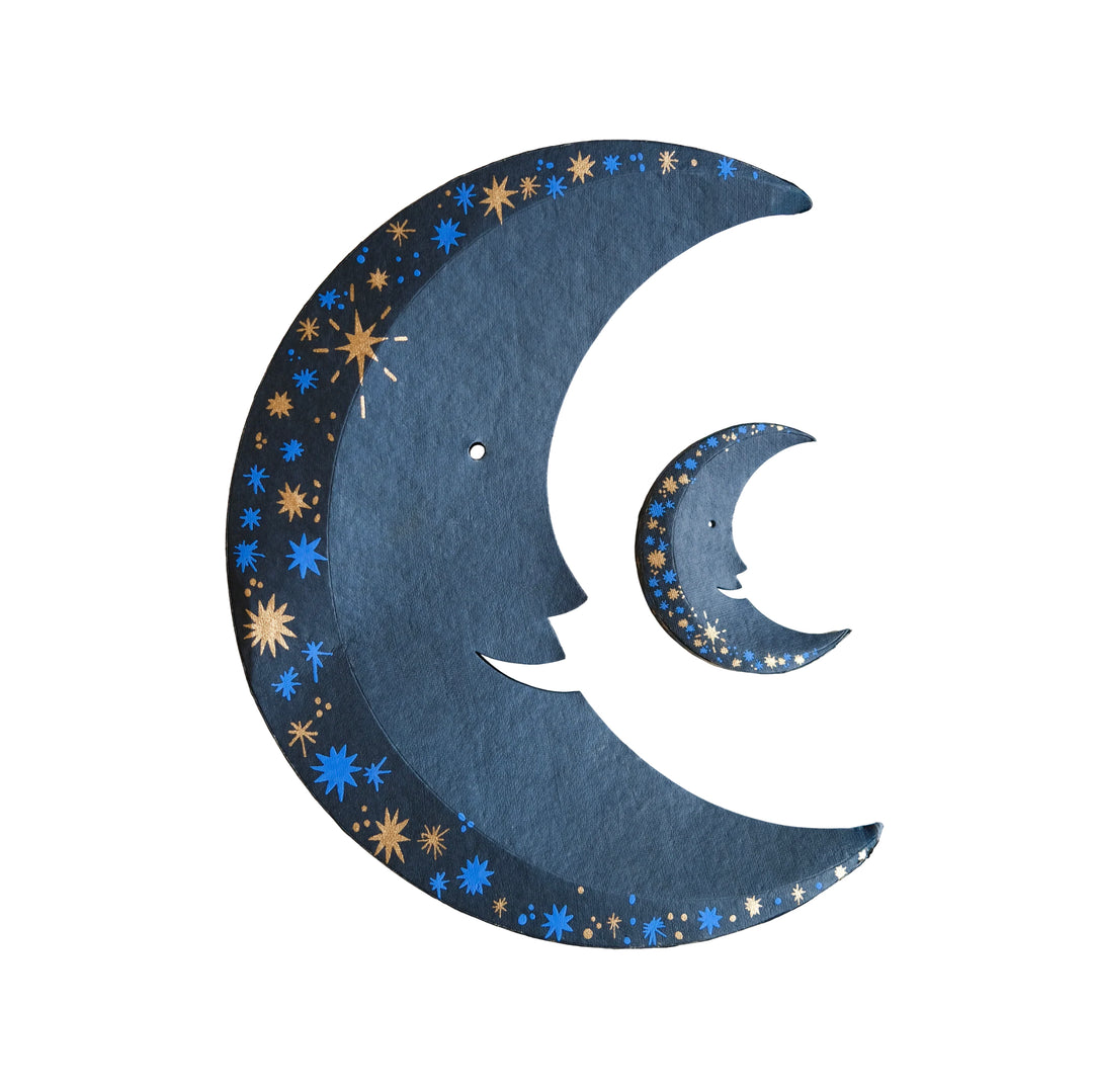 East End Press Man in the Moon Hanging Ornaments