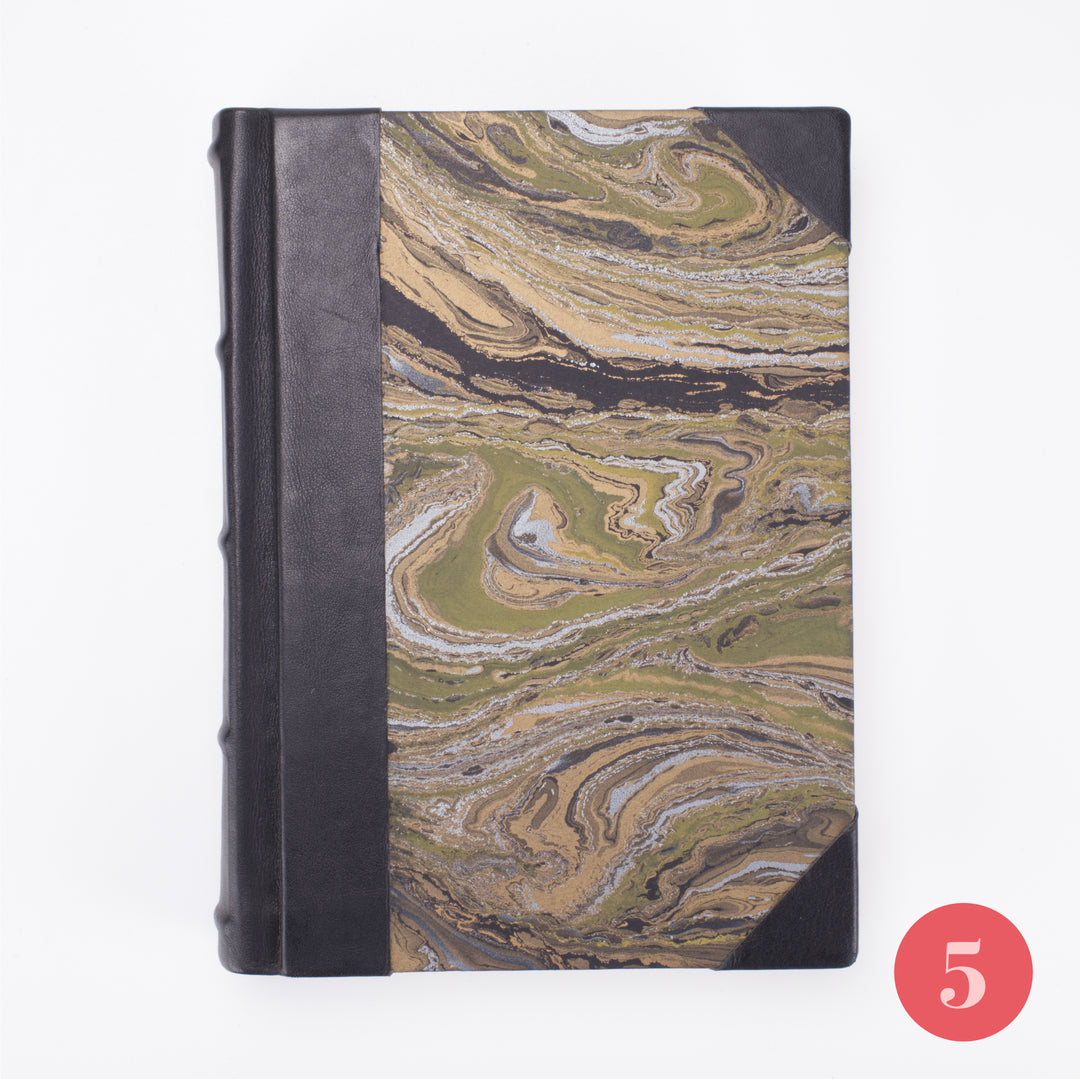 Medium Bobbio Handmade Marbled Journal