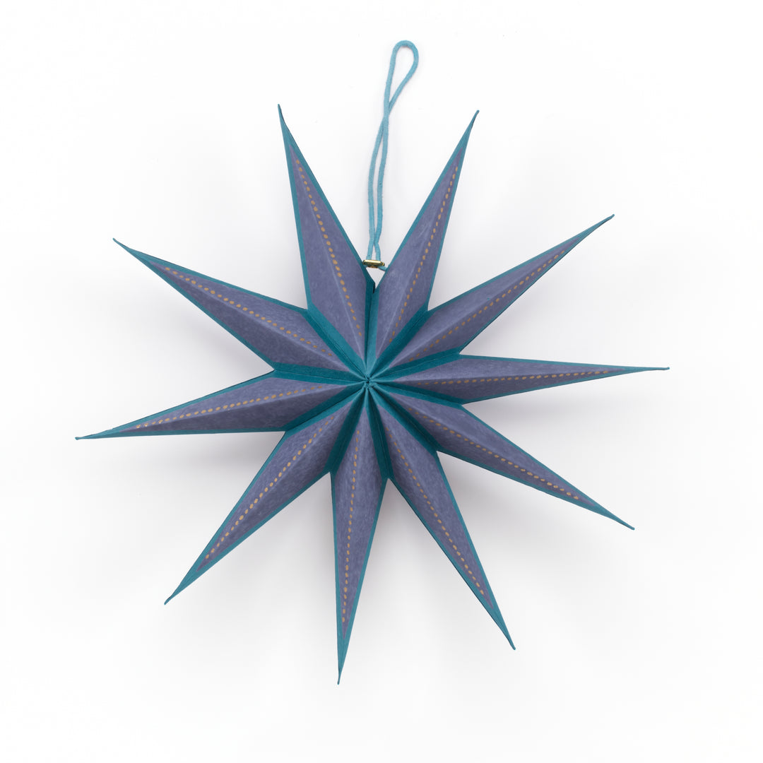 East End Press Folded Star Hanging Ornaments - Set of Three