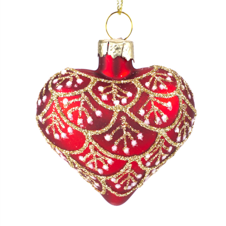 Set of Heart Baubles