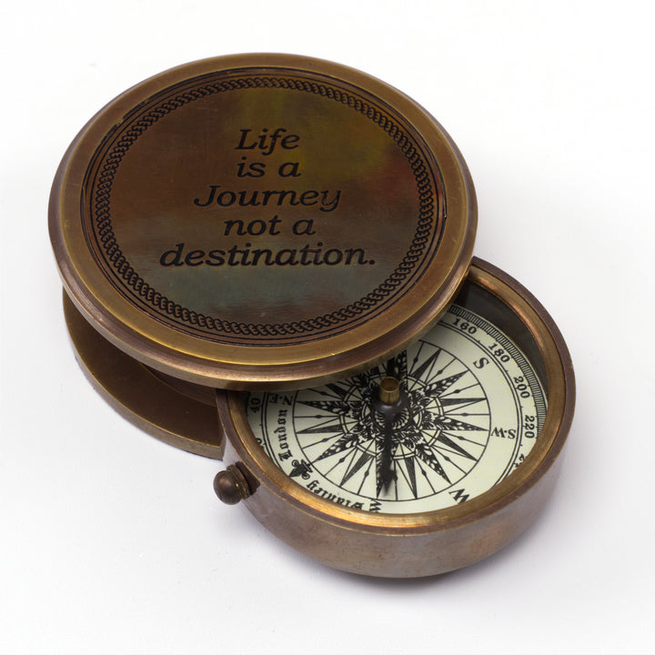 "Life Is A Journey" Compass