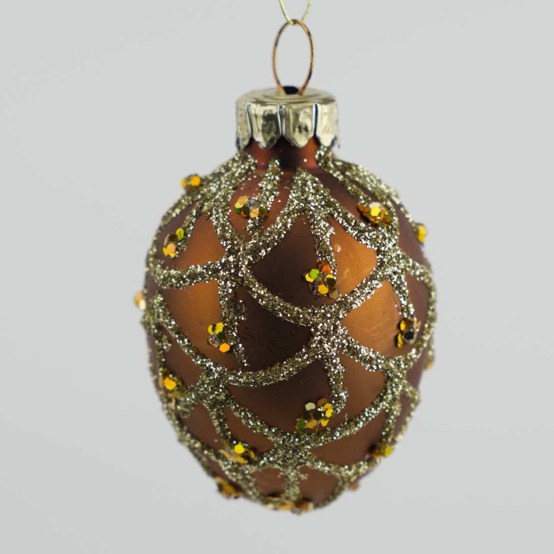 Colourful Sparkling Teardrop Baubles