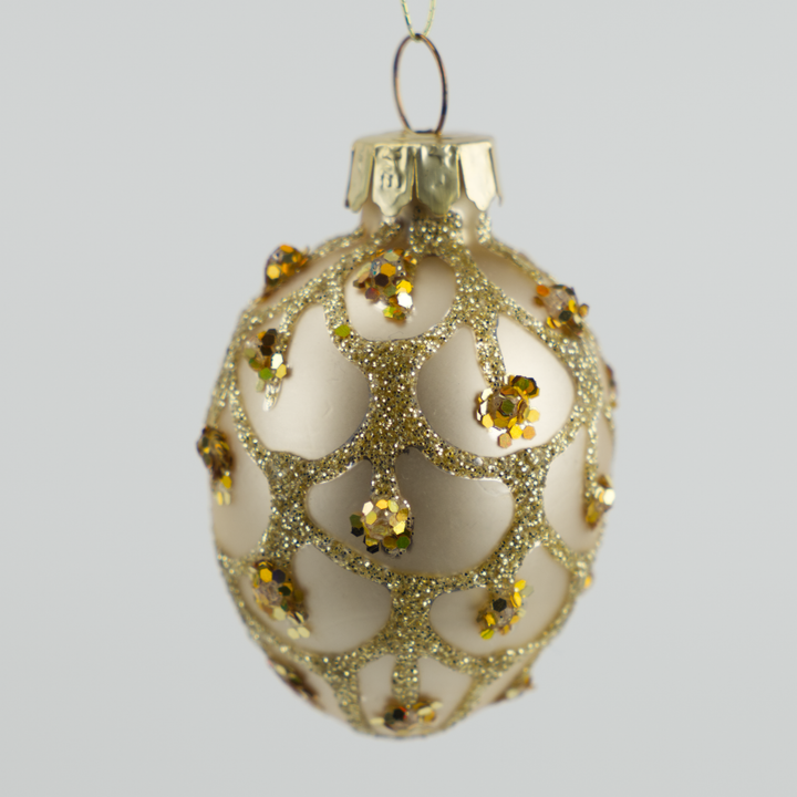 Colourful Sparkling Teardrop Baubles