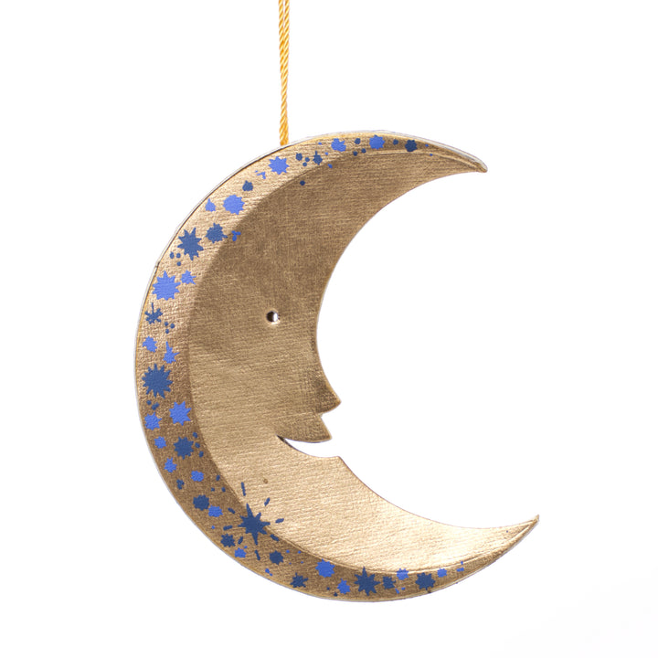 East End Press Man in the Moon Hanging Ornaments