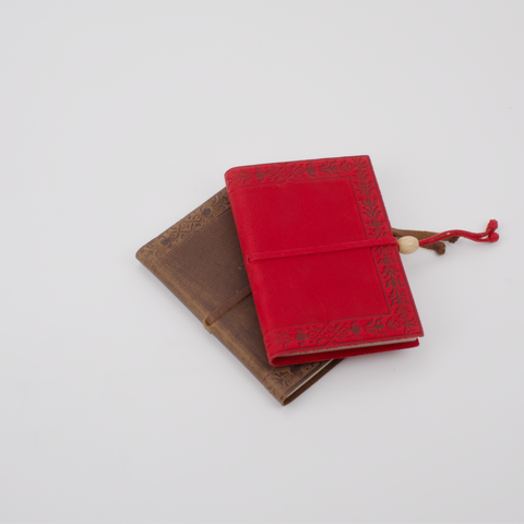 Embossed Piccolo Journal with Bead Closure