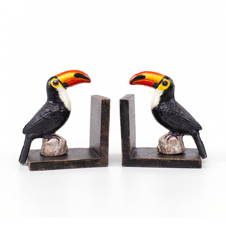 Cast Iron Toucan Bookends