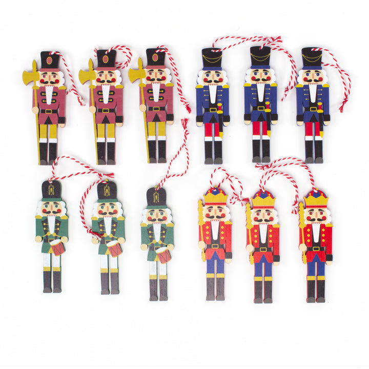 Wooden Nutcracker Set of Twelve