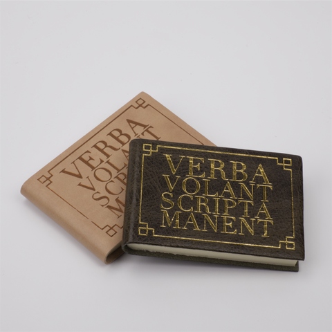 Verba Volant Scripta Manent Pocket Journal