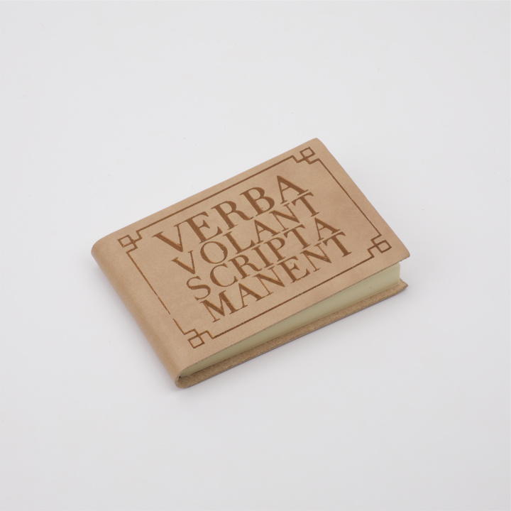 Verba Volant Scripta Manent Pocket Journal