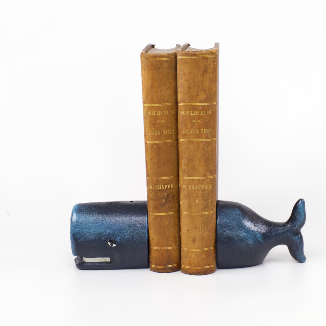 Cast Iron Whale Bookends