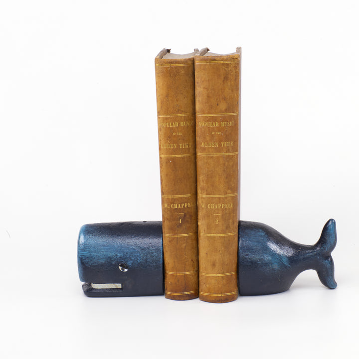 Cast Iron Whale Bookends