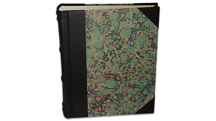 Italian Marbled Photo Album - Brown, Large, Portrait