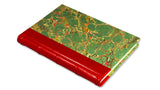 Italian Marbled Journal - red