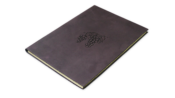 Grape Motif Leather Wine Journal