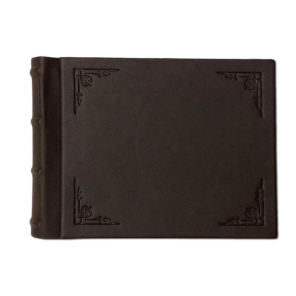 Amarcord Classic Leather Photo Album - small brown landscape