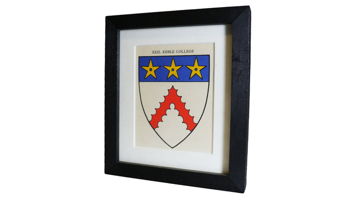 1920s Framed Oxford College Crests - Keble