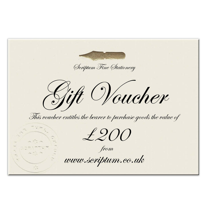 Scriptum Gift Voucher £200