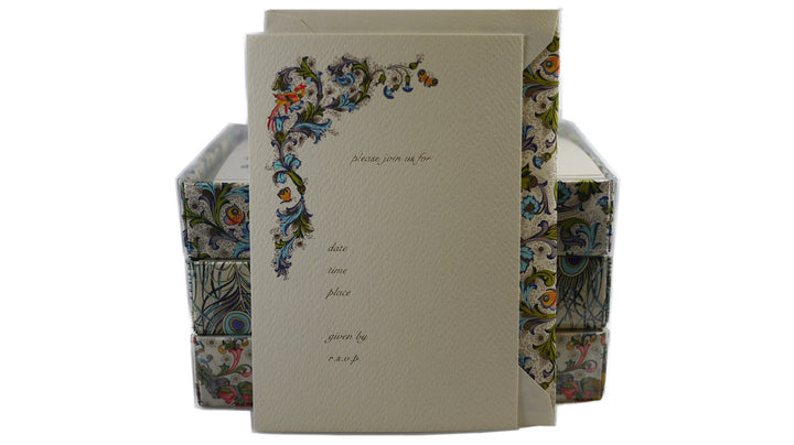 Firenze Invitations  - Blue Florentine