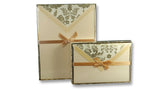 Bordered Writing Paper with Floral Envelopes