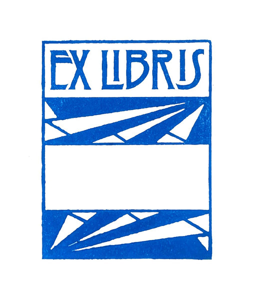 Scriptum Art Deco Ex Libris Stamp