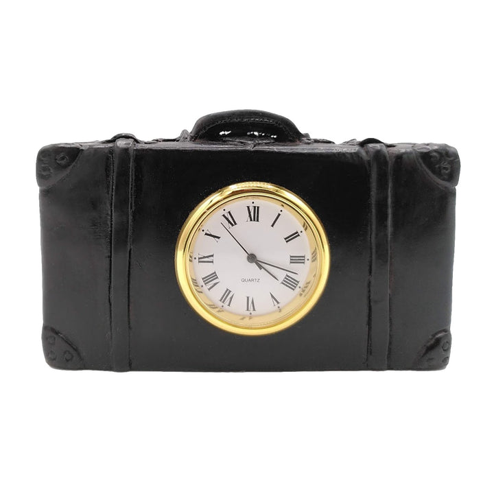 Suitcase Clock - black